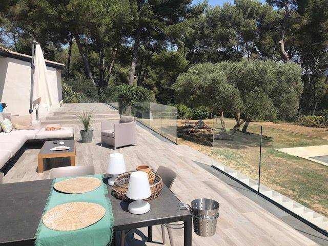 garde-corps de terrasse transparent