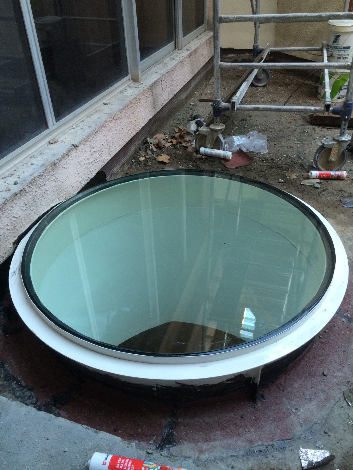 dalle de plancher en verre posée par la société Alberstore à Marseille