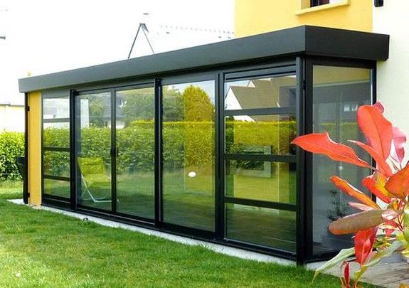 véranda à toiture plate à Aubagne